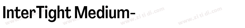 InterTight Medium字体转换